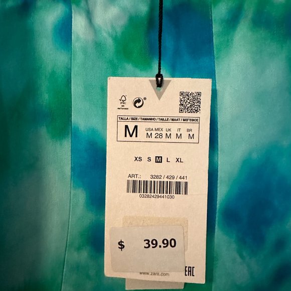 NWT ZARA TIE DYE BODY SUIT - Picture 6 of 7